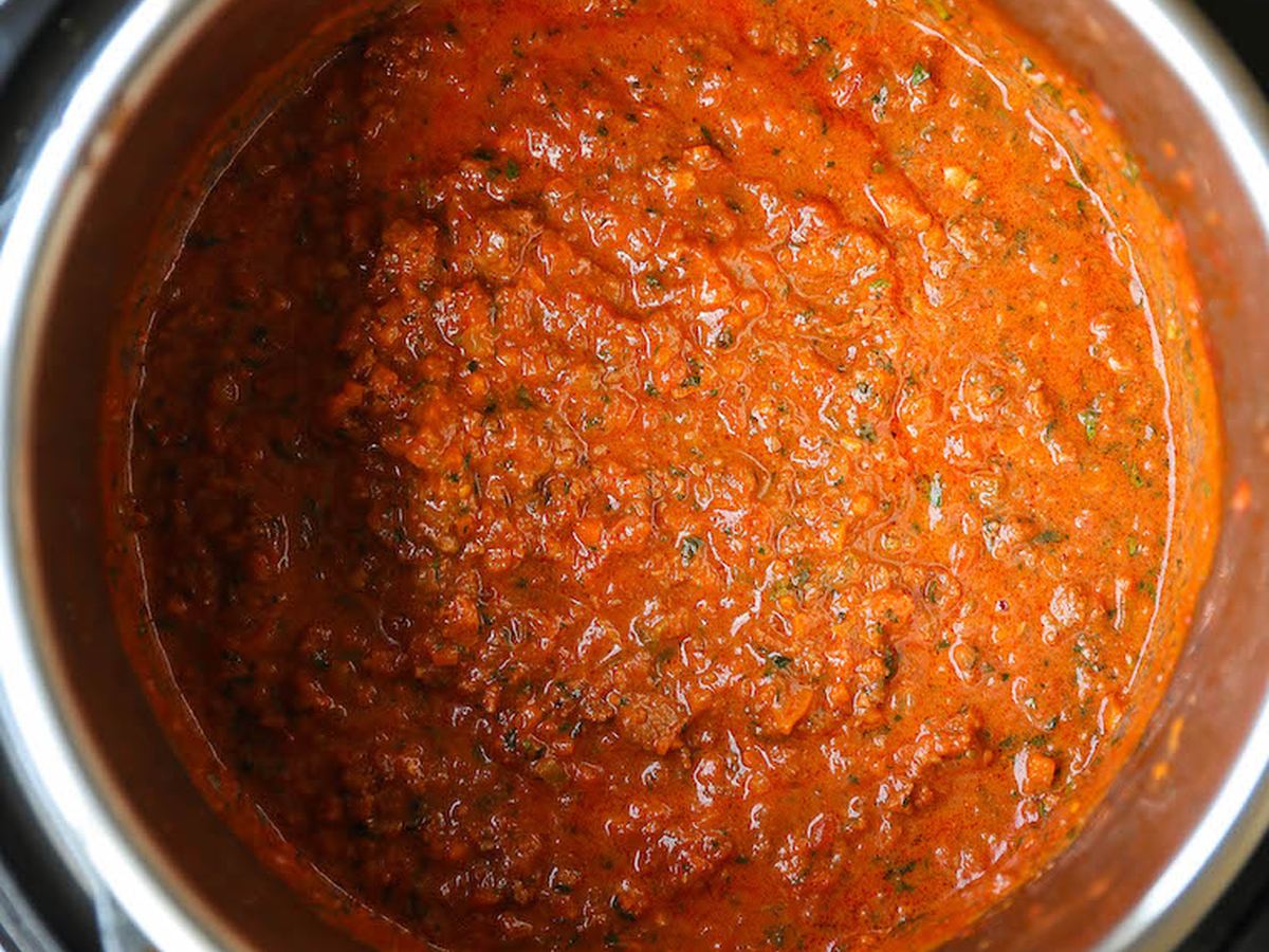 Bolognese-sausoppskrift (instant pot)