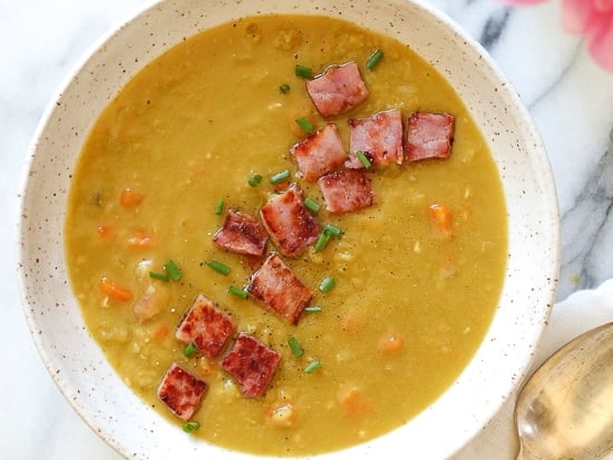 Delt ertesuppe