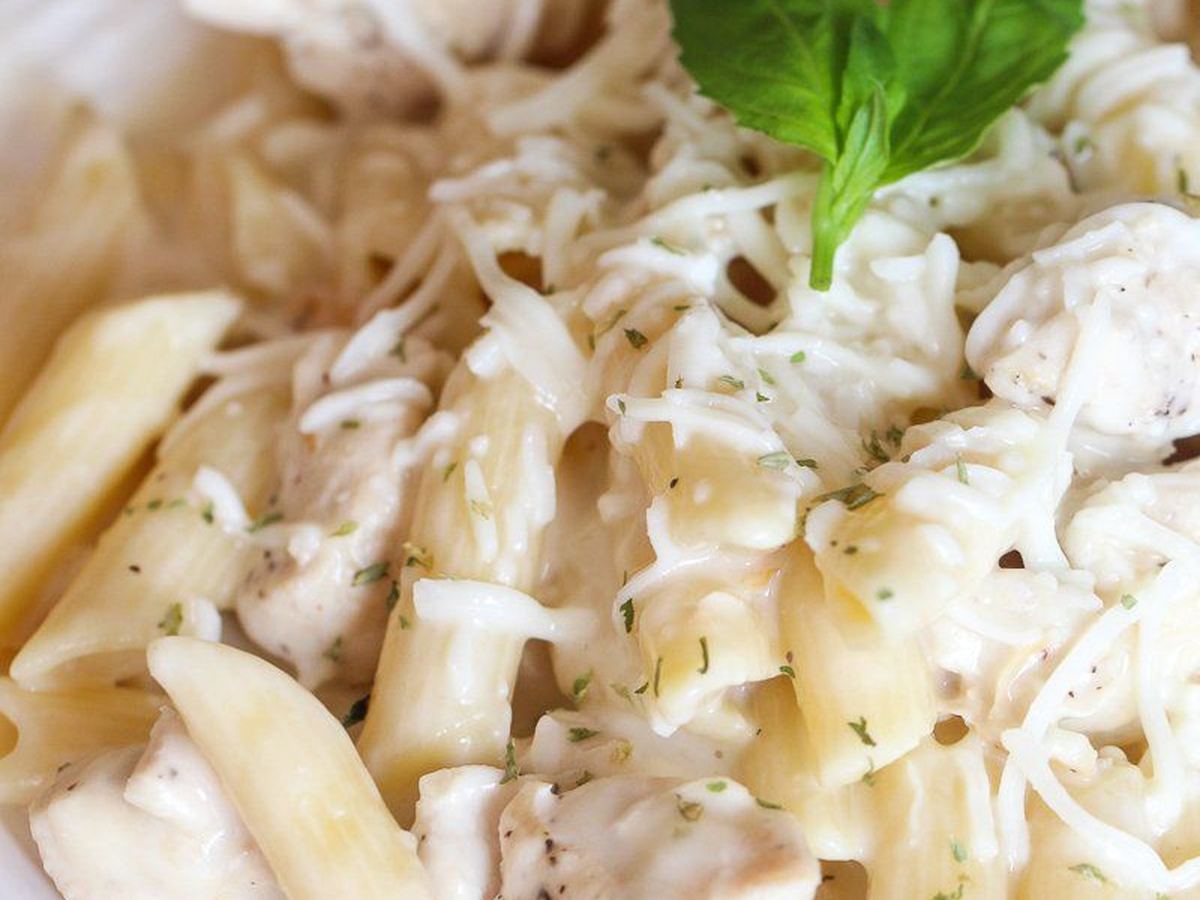 Kyllingalfredo med penne