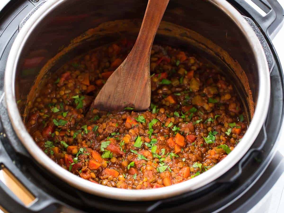 Linsesuppe med grønnsaker