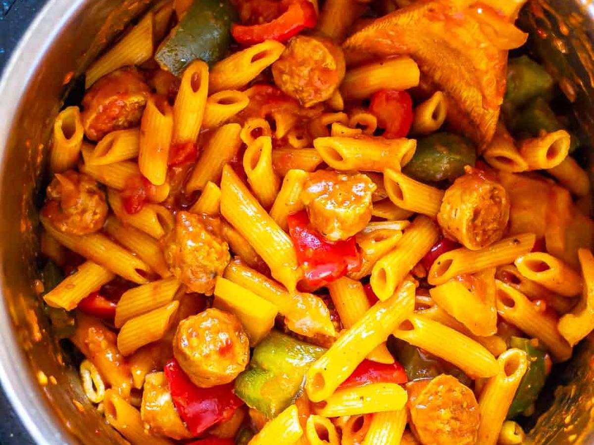 Pølse &amp; Pepper Pasta