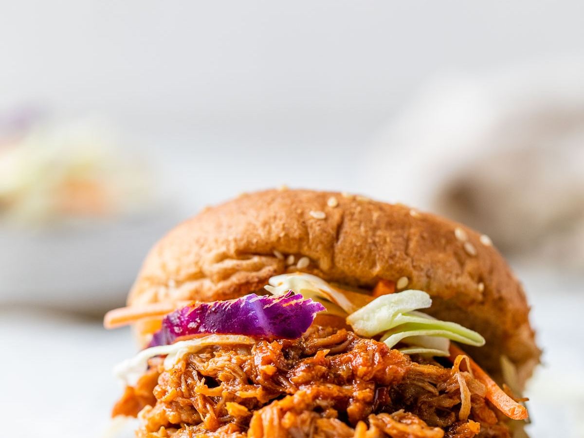 Root Beer Pulled Pork Sandwicher i trykkokeren