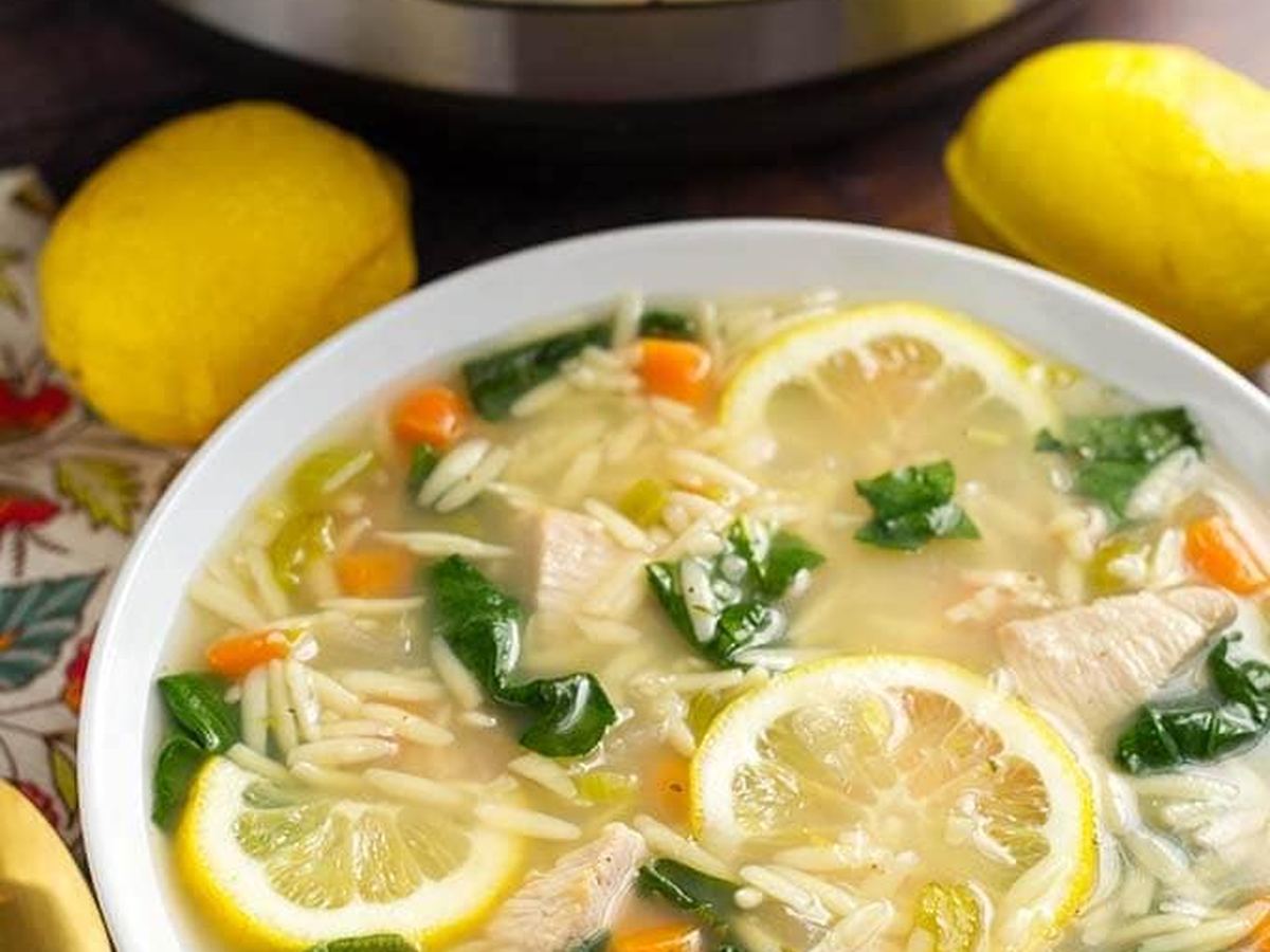 Sitron Kylling Orzo Suppe