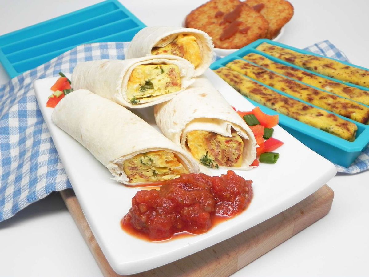 Sunn fryserfrokost Burritos | Instant Pot-oppskrift