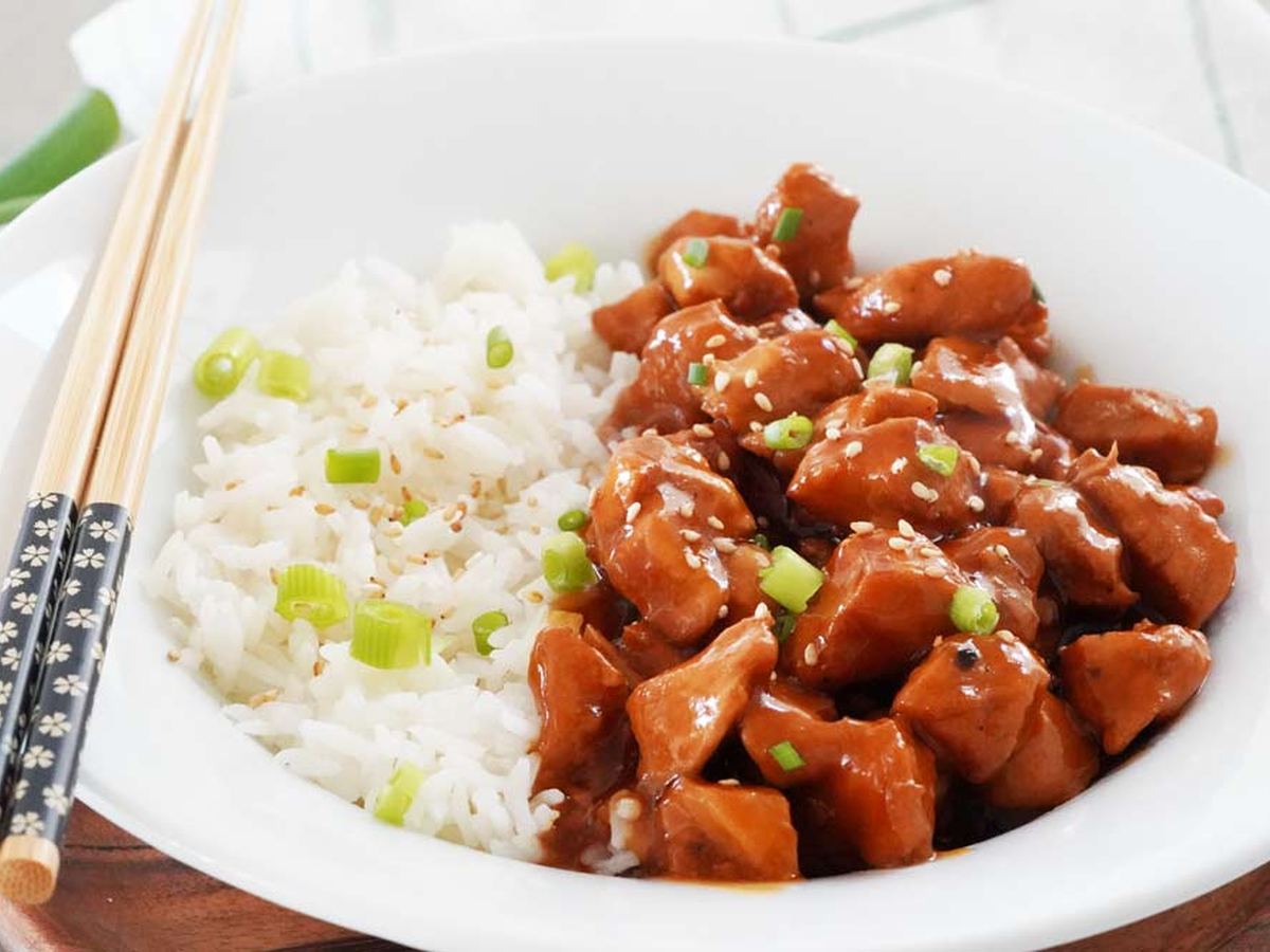 Teriyaki kylling og ris