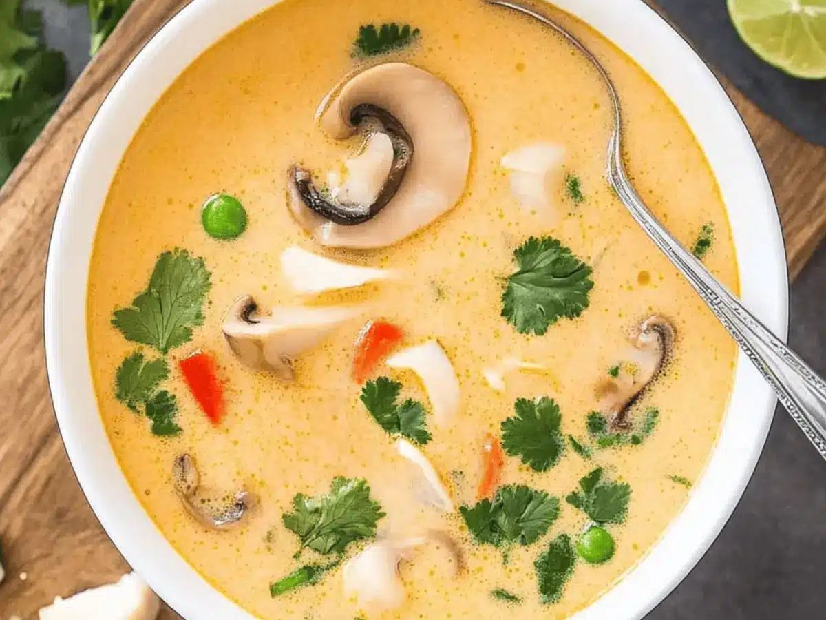 Tom Kha Gai Thai kokosnøttsuppe