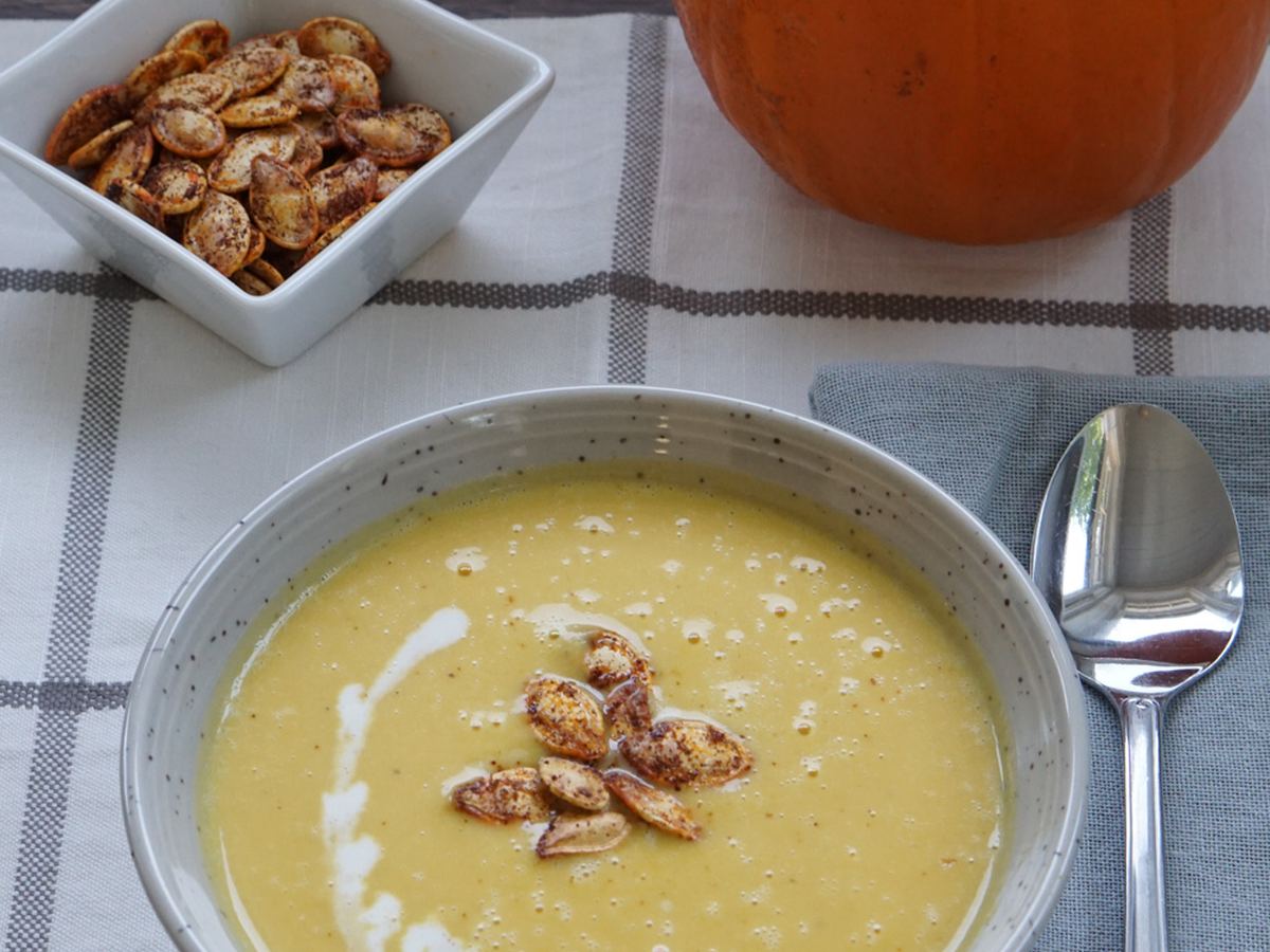 Trykkkoker gresskarsuppe